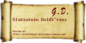 Glattstein Dolóresz névjegykártya